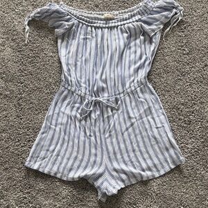 Striped Blue and White juniors One Piece